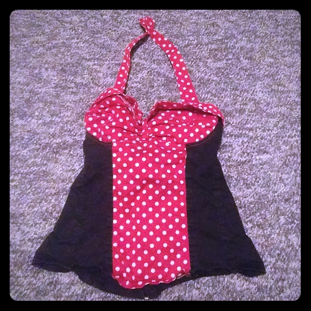 Pokadot halter top